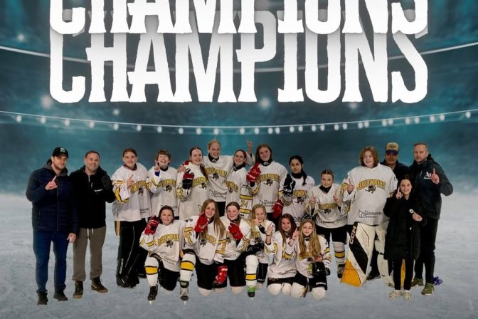 The Ice Bees are the league CHAMPIONS