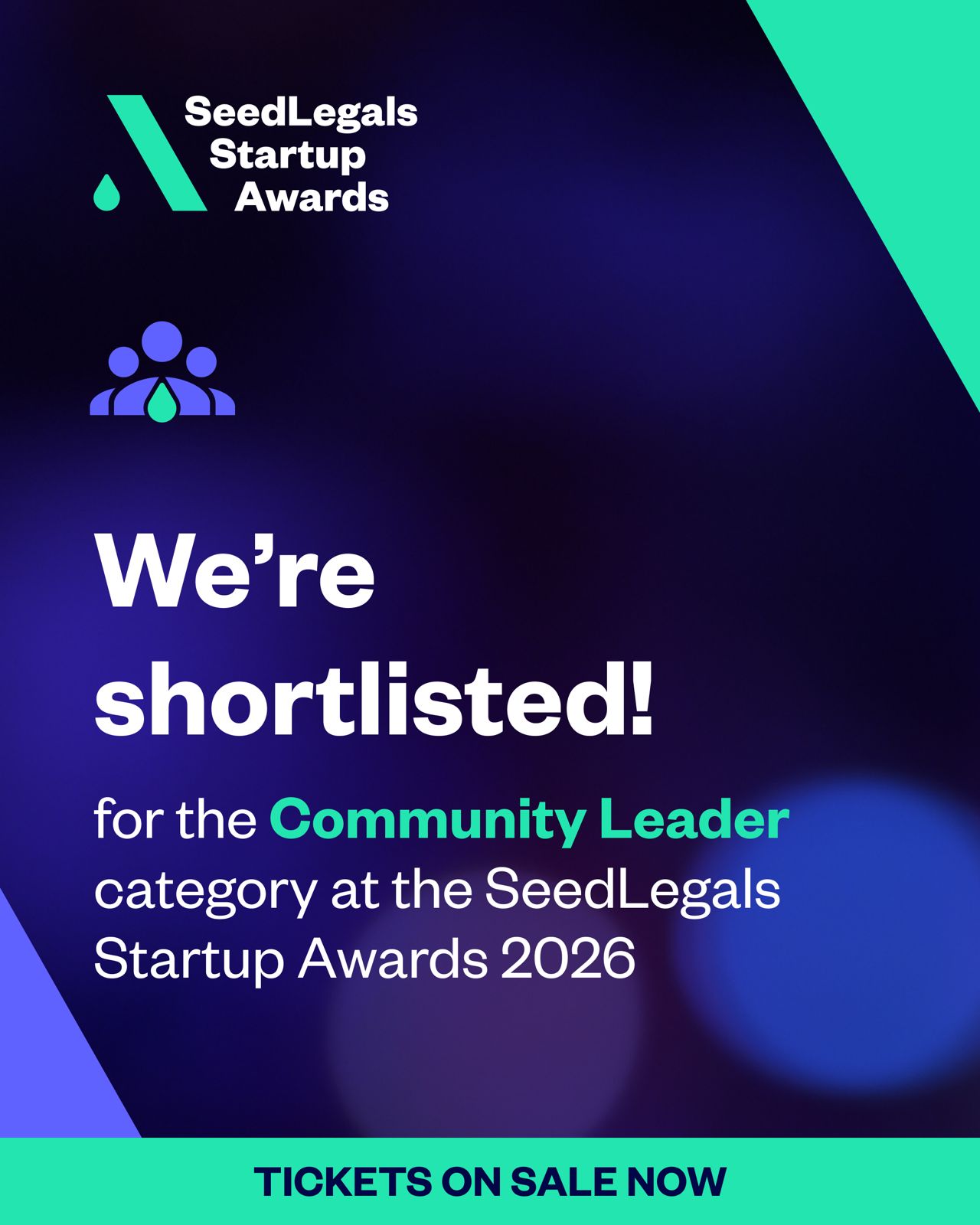 Invitem Shortlisted for Community Leader at the SeedLegals Startup Awards 2026