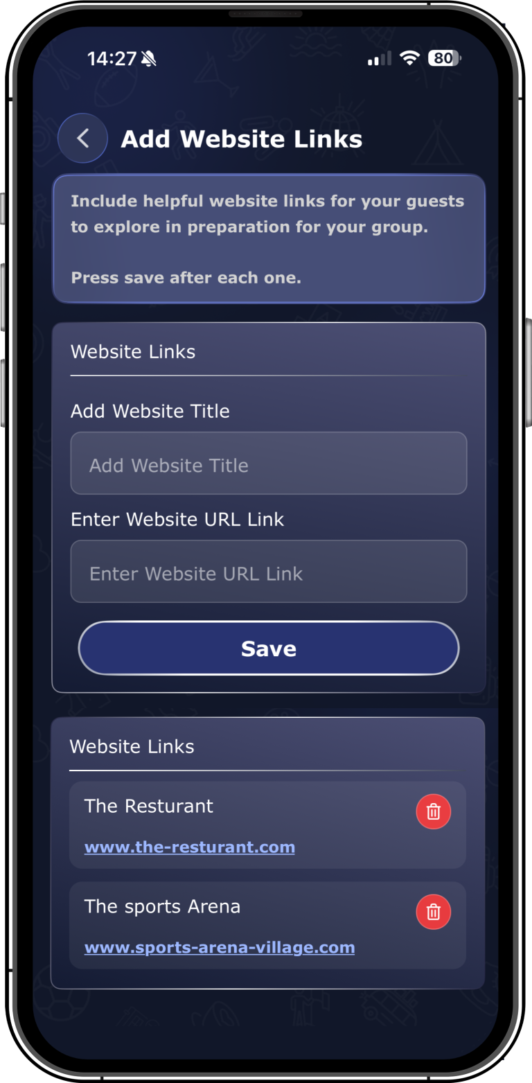 One Place for Every Website Your Group Needs